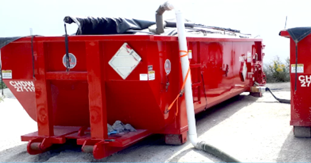 Mobile solution for dewatering solids